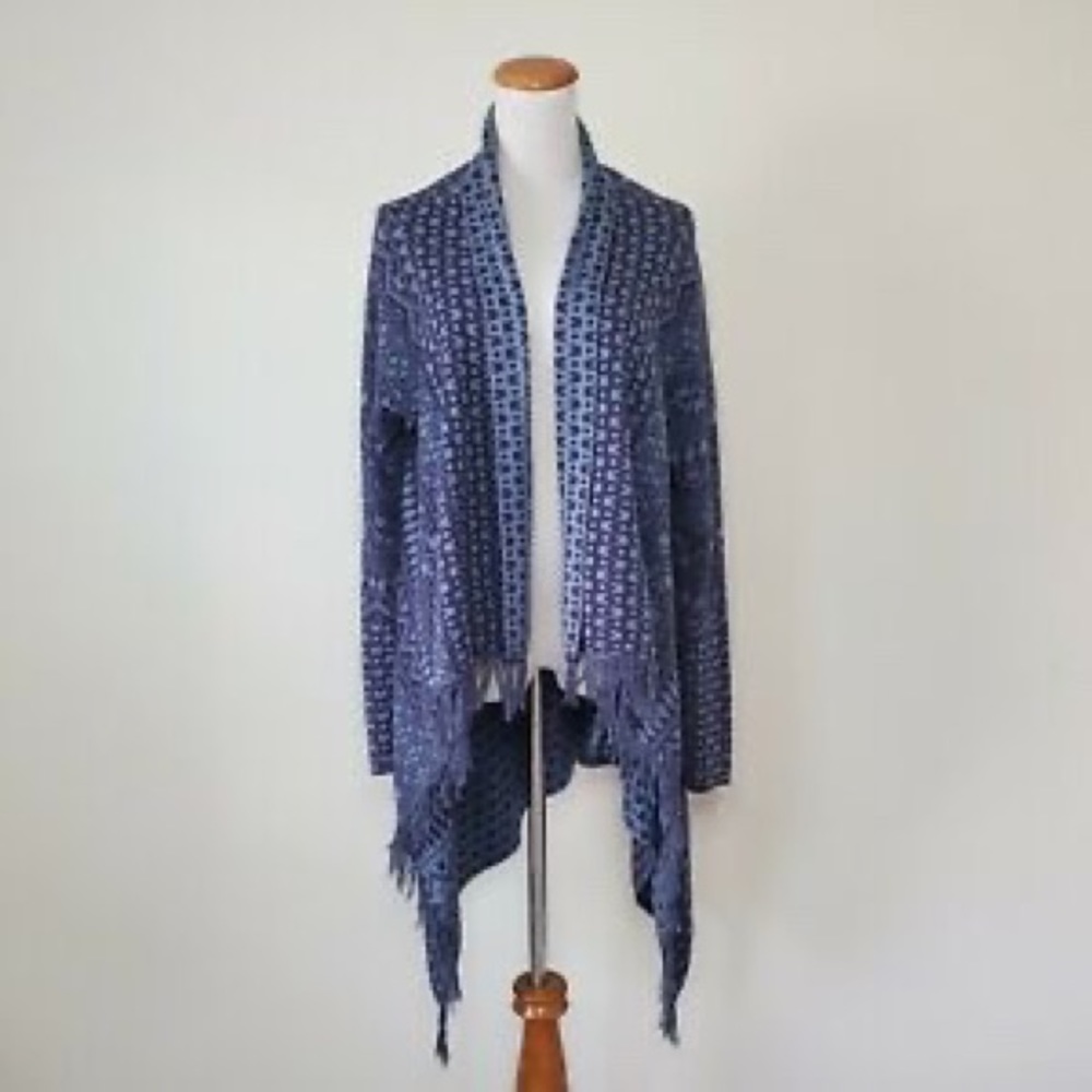 Disney Mickey Mouse long open cardigan shawl blue